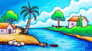 Easy Village Scenery Drawing How To Draw Beautiful River In The Village With Oil Pastels Youtube Before you put pencil to paper, make sure you have these supplies on hand easy village scenery drawing how to draw beautiful river in the village with oil pastels