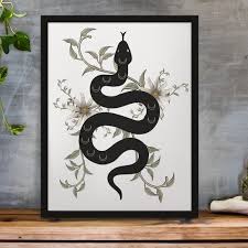 Magic Serpent Wall Art-printable Wall Art-home Décor-witchy Wall Art-snake  Wall Art-magical Wall Art-printable Home Décor-wall Art - Etsy