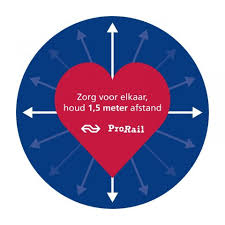 In ieder geval tot we covid onder controle hebben. Vloerstickers Stations Wijzen Reizigers Erop 1 5 Meter Afstand Te Houden Ovpro Nl