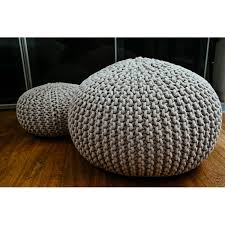 A great selection of online electronics, baby, video games & much more. Restoration Hardware Knit Cotton Round Poufs Aptdeco