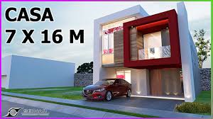 Son muchos los detalles que se conjugan en esta hermosa fachada de casa de dos pisos con terraza frontal, y que hacen de este conjunto un modelo. Proyecto Casa Pequena 7 X 16 M 4 Recamaras Dos Pisos Youtube