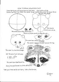 Art materials pen, pencil, crayon, or marker paper watch how to draw a raccoon How To Draw Worksheets For The Young Artist How To Draw A Raccoon Face Lesson And Worksheet