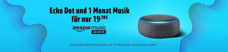 Maybe you would like to learn more about one of these? Amazon Echo Dot Fur 17 98 Euro Ohne Prime 19 98 Euro Inkl Einem Monat Amazon Music Unlimited Katzeausdemsack De