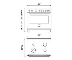 30 inch all gas range, 4 brass burner