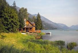 New log cabin in the white mountains hike & fish. Here S Our House In The Mountains On A Lake Sparky Maybe One Day Anyway Beautiful Cabins Cabin Lakeside Cabin