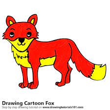 Foxrun rough_animation_by_kunzai, how to draw foxes, fox anatomy reference sheet, how to draw animals, drawing realistic foxes , fox, sketch, draw, tutorial, sketchbook , animated walk cycle , run cycle fox, art teacher, art lesson. Cartoon Fox Colored Pencils Drawing Cartoon Fox With Color Pencils Drawingtutorials101 Com