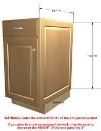 To attach these to the side of the box in the field, we've used loctite powergrab and several. Finished End Panel Applied Door Base Cabinets