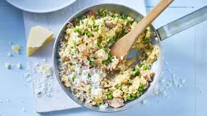 Easy Chicken And Pea Risotto Recipe Recipe Bbc Good Food Recipes Risotto Recipes Bbc Food