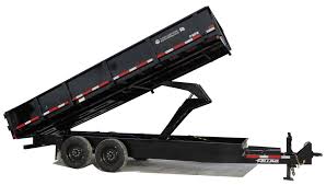 Dumping flatbed with gooseneck hitch. Deck Over Hydraulic Dump Trailers Felling Trailers Inc