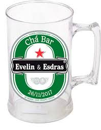 adesivo em vinil personalizado para caneca de chopp de 450ml tema boteco heineken medida 7x8cm impressao digital em vin canecas caneca chopp canecas rusticas