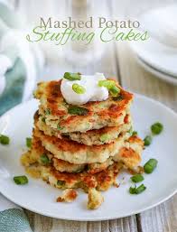 A Delicious Recipe For Mashed Potato Stuffing Cakes With Mashed Potatoes Stuffing And Even Turkey Perfect Leftovers Recipes Dinner Leftovers Mashed Potatoes