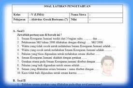 Soal pjok kelas 5 semester 1. Soal Ph Uh Pjok Kelas 5 Kurikulum 2013 Tahun 2019 Guru Maju