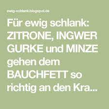 Fur Ewig Schlank Zitrone Ingwer Gurke Und Minze Gehen Dem Bauchfett So Richtig An Den Kragen Fitness Lebensmittel Diat Diat Drink