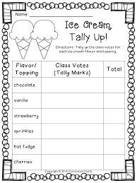 End Of The Year Ice Cream Activity Kindergarten Math Ice
