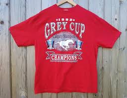 En ebay encuentras fabulosas ofertas en calgary stampeders jersey ropa de aficionados y recuerdos de cfl. Vintage 90s Calgary Stampeders 1992 Grey Cup Champions T Shirt Etsy