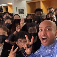 🎥NSOSMI ‘22, video by Derrick Skye, 🥳🎶🤩🎉👋, Image Description: A group  of musicians in a backstage area cheer, smile, wave, make peace signs, and  say “yo” into the camera. Everyone is wearing formal ...