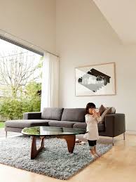 High Tech Green Family Home In Los Angeles Home Living Room Pictures Noguchi Table