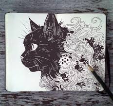 Free time draw cat and i do gardening. 20 Drawing Tumblr Discovered By Mila On We Heart It