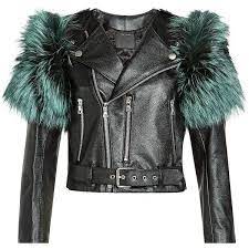 Marc Jacobs Leather Jacket 2 340 Liked On Polyvore Featuring Outerwear Jackets Black Fox Fur Leat Leather Jacket Real Leather Jacket Fur Leather Jacket
