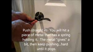 Double cylinder deadbolts are locked or unlocked on both sides with a key. How To Open A Locked Bathroom Door Youtube