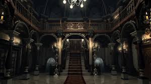 Artstation Mansion Hall Environment B O W Qin In 2020 Resident Evil Mansions Fantasy House