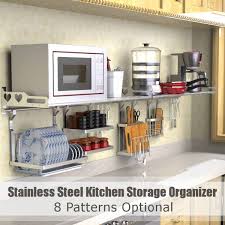 Stainless steel kitchen rack price. 8 Types Stainless Steel Kitchen Organizer Multifunction Dish Drying Rack Wall Hanging Storage Holder Tableware Shelf Drainer Racks Holders Aliexpress