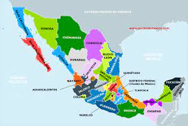 Dale click a nuestro mapa interactivo y a la liga que aparece para explorarlos en los mundos de méxico. Estados Y Capitales De Mexico Mapa Con Los 32 Estados