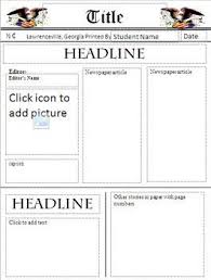 In english we use the word the to point out a specific thing. Newspaper Template Freebie Newspaper Template School Newspaper Newsletter Template Free