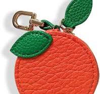 Culuxera Orange Coin Purse Keychain - Mini Cutecore Fruit Charm for Wallet,  Bag and Handbag Decor | Aesthetic Small PU Leather Travel Jewelry Pouch ...