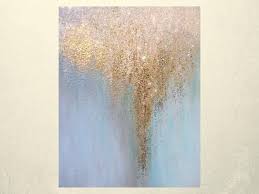 Featuring raised white matting and framed in a modern cloudburst ii. Abstract Glitter Art On Canvas Gold And Silver Glitter Glitter Art Art Abstract
