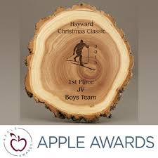 Unique Natural Wood Disc Award Plaque