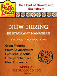 El Pollo Loco On Twitter Looking For Restaurant Manager Opportunities Now Hiring In Houston Apply Now Http T Co Hgr0wujize Http T Co Eguvmezxsn