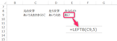 指定文字より左または右の文字列をエクセル関数で抜き出す方法