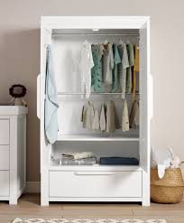 With interior fittings that you can adjust as they get older and shelf units perfect for everything from clean nappies to sports trophies, they'll see your kids through years to come. Mamas Papas Franklin Cotbed 3 Piece Nursery Furniture Set White Wash Free Mattress Baby Pages