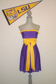 Lsu Purple And Gold Game Day Dress Little Miss By Truecolorscouture 80 00 Con Imagenes