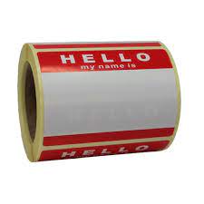 Many products great for gifts. Hello My Name Is Stickers 250 Media From Graff City Ltd Uk