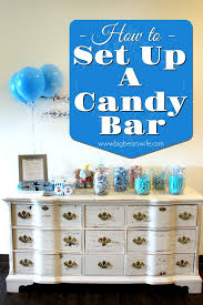 If you are wanting to go the diy route, buy the following candy bars and tape them to a large piece of poster board. How To Set Up A Candy Bar For Party Favors Big Bear S Wife