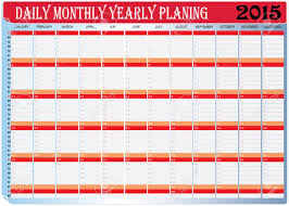 Vector Of Planing Chart Of All Daily Monthly Yearly 2015 Calendar