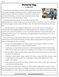 Celebrate the start of summer with dozens of memorial day recipes and ideas from the chefs at food network. Memorial Day Worksheets Usa