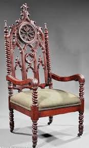 Furniture New York Furniture An American Gothic Revival Carved Armchair Gothic Furniture American Gothic