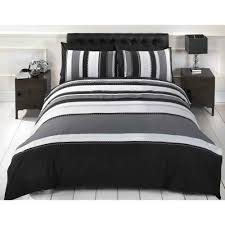Buy king blankets at macys.com! Signature Striped Adults Teenagers Quilt Duvet Cover And 2 Pillowcase Bedding Bed Set Grey King Size On Onbuy