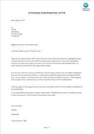 If at some point you are not. Interview Confirmation Letter Accounting Position Templates At Allbusinesstemplates Com