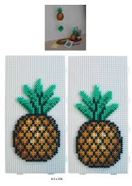 Hama Pineapple Diy Perler Beads Hama Beads Design Perler Bead Mario