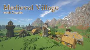Medieval Village With Castle Map 1 12 2 1 12 For Minecraft Buildingmaps Castlemaps Minecraft112maps Minecraft1121maps Minecraf Castle Village Medieval