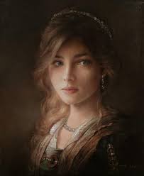 Portrait of a girl iii by polish artist