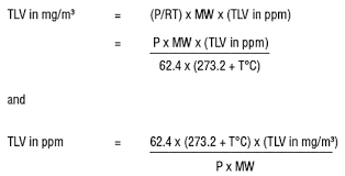 The cubic meters is an si accepted metric system unit of volume equal to 1000 cubic decimetre (dm3 or liters), 1000000 cubic centimetres (cm3 or ml). Converting Occupational Exposure Limits From Mg M3 To Ppm Osh Answers