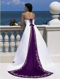 Affordable Items For A Passionate Purple Wedding Theme Bronze Budget Bride A Network Of Mini Blue Wedding Dresses Purple Wedding Dress Wedding Dress Styles