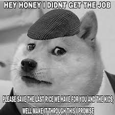 This rule has been expanded to cover 'forced' doge posts that feature the original 'doge' image, but have been modified in such a way that does not relate to the doge meme. Le Jobless Dad Has Arrived R Dogelore Ironic Doge Memes Know Your Meme
