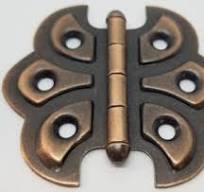 Antique Copper Butterfly Hinge Steel, shell design vintage rustic small | eBay