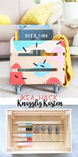 Ikea Hack Fur Kinder Knagglig Kasten Makeover Mit Den Pintor Markern Ikea Diy Aufbewahrungsbox Kinder Bucherregal Kinder